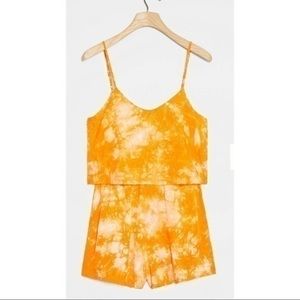 Anthropologie Amadi Emira Tie-Dye Romper